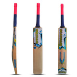 Sppartos Platinum Pro Kashmir Willow Cricket Bat with Singapore Full Cane Handle for Leather Ball Play