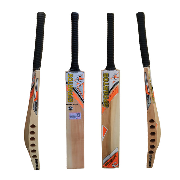 Sppartos Player's Edition Punjab Style Cane Handle Kashmir Willow Double Blade Side Scoop Designer Bat