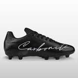 Nivia Carbonite 8.0 Football Stud for Men (Solid Black Shoes)