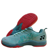 YONEX Blaze 5i Badminton Shoes | (Mist Blue, Hibiscus)
