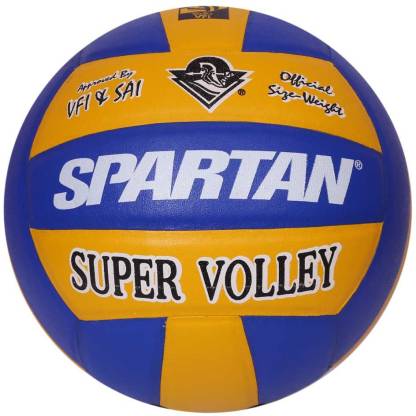 Spartan Super Volley Volleyball - Size: 4  (Pack of 1, Multicolor)