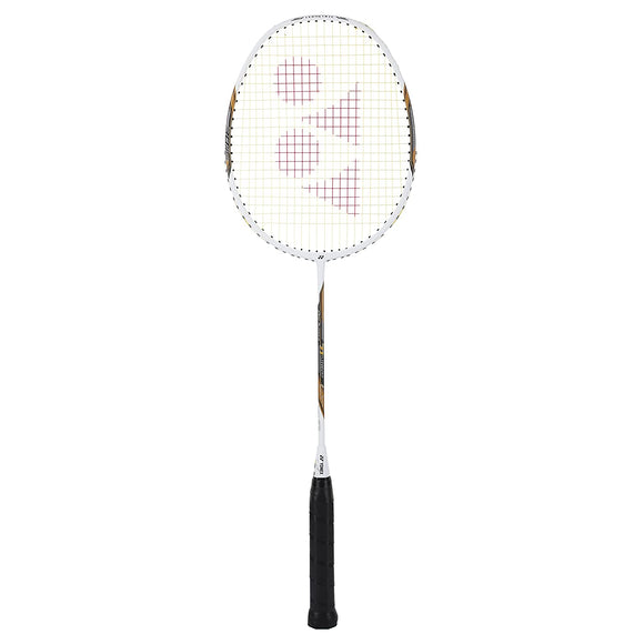 Buy Yonex Arcsaber 71 Light White Graphite Badminton Racket (77 Grams, 30 lbs Tension) online at lowest price only on sppartos.com.