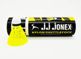 JJ JONEX JJ-350 Plastic Badminton ShuttleCock Nylon - Green  (Medium, 77, Pack of 6)