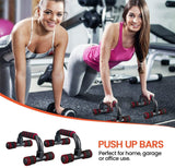 Push Up Bars Stand with Foam Grip Handle for Chest Press, Home Gym Fitness Exercise, Strength Training