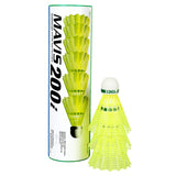 Yonex Mavis 200i Nylon Badminton Shuttlecock, Pack of 6 (Yellow)