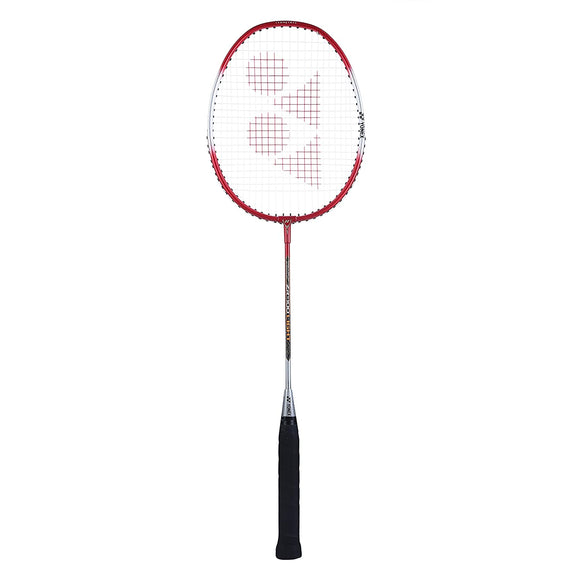 Buy Yonex ZR 100 Light Red Color Aluminium Badminton Racket with Full Cover online at lowest price only on sppartos.com.