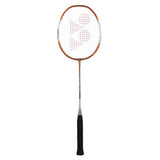 Buy Yonex ZR 100 Light Orange Color Aluminium Badminton Racket with Full Cover online at lowest price only on sppartos.com. 