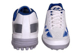 Buy Nivia Men's Hook-1 White and Blue Cricket Shoes online at lowest price only on sppartos.com.