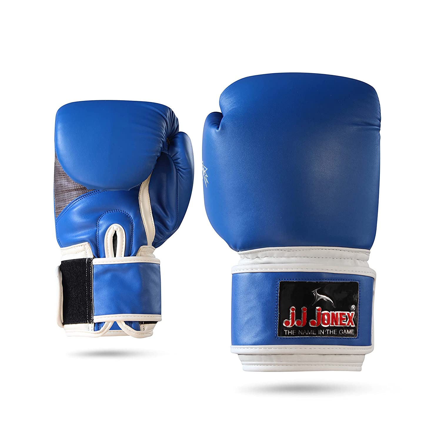 JJ Jonex Big Boss PU Punching Boxing Gloves for Adults and Experts (Blue) sppartos