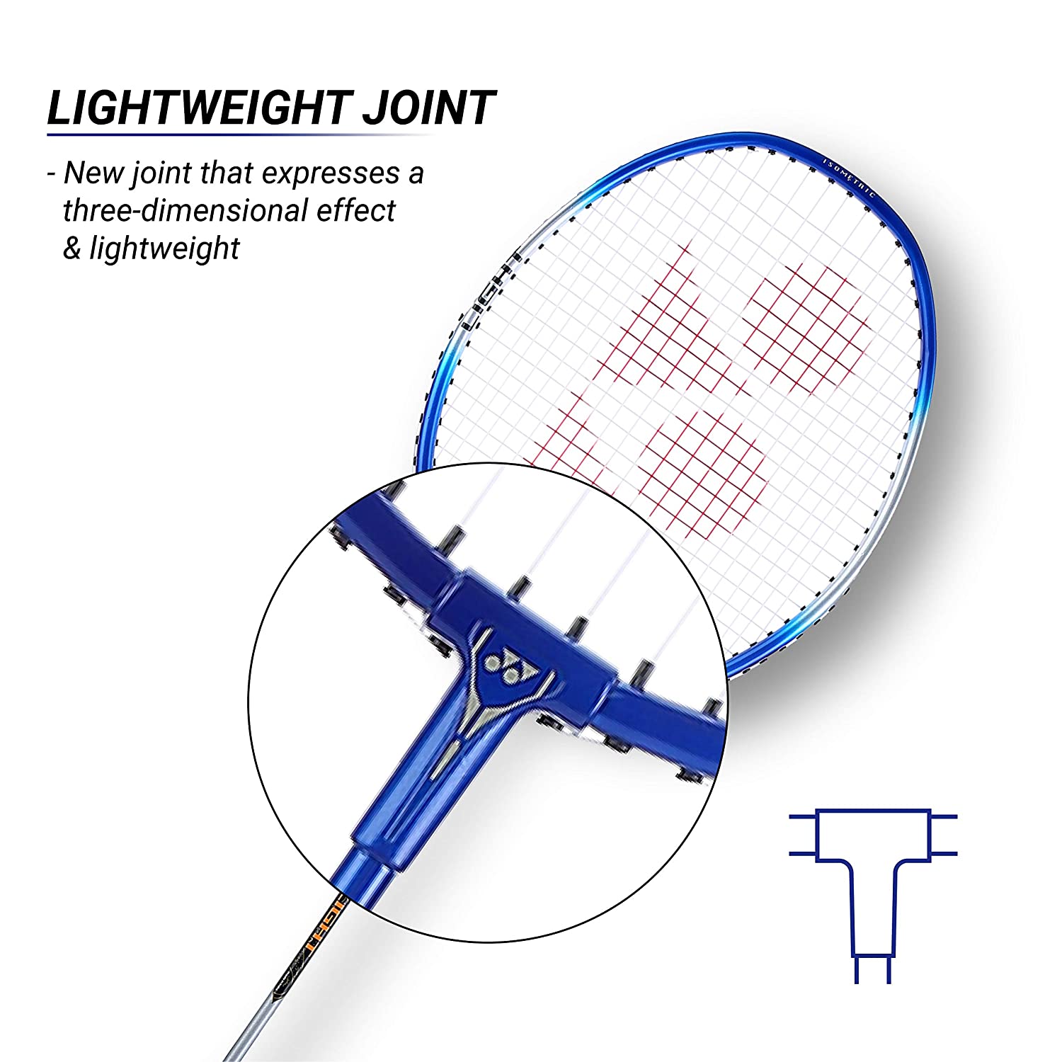Yonex ZR 100 Light Blue Color Aluminium Badminton Racket with Full Cover Made in India sppartos