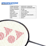 YONEX Astrox Smash Graphite Badminton Racket with Full Cover, Rotational Generator System (Ultra Light - 73 grams, 28 lbs Tension)