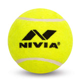 Nivia Light Weight Rubber Tennis Cricket Ball, Pack of 6 (Yellow)