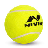 Nivia Light Weight Rubber Tennis Cricket Ball, Pack of 6 (Yellow)
