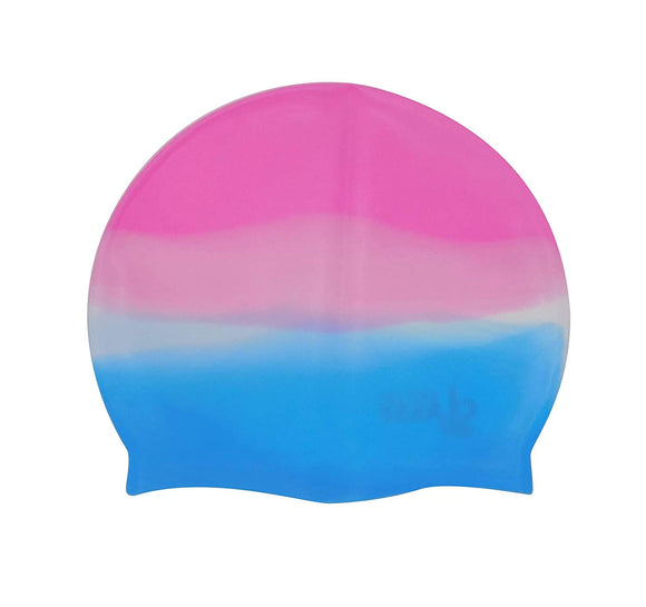 Silicone Waterproof Solid Swimming Cap - Pack of 1 Piece (Color May Vary)
